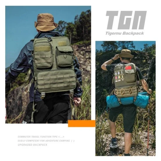 Tigerno Multifunctional Camping Backpack - Green